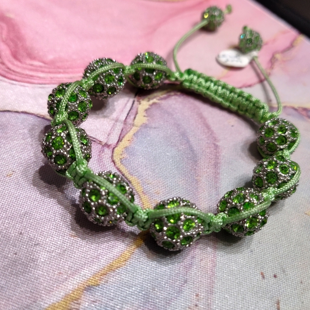 Green Beaded Bracelet
